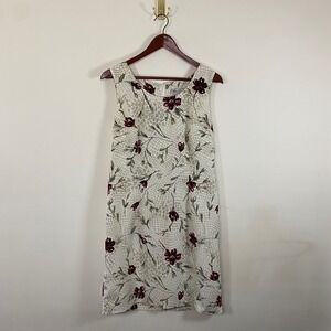 Vintage 90s Kathie Lee Collection‎ Floral Dress Sleeveless Women's Size 12 Fall